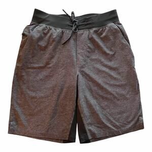 LULULEMON Men T.H.E. Linerless Short 9" Drawstring Gray Active Workout Small EUC